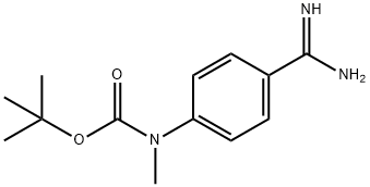 tert-butyl N-(4-carbamimidoylphenyl)-N-methylcarbamate Structure