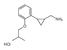 CyclopropaneMethanamine, 2-[2-(2-Methylpropoxy)phenyl]-, hydrochloride (1:1), (1R,2R)-rel- structure