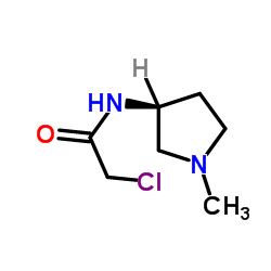 2-Chloro-N-[(3S)-1-methyl-3-pyrrolidinyl]acetamide Structure