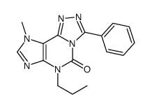 9-methyl-3-phenyl-6-propyl-[1,2,4]triazolo[3,4-f]purin-5-one结构式