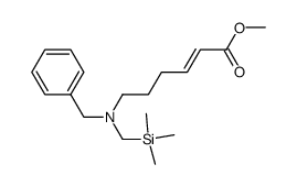 methyl 6-(N-benzyl-N-((trimethylsilyl)methyl)amino)hex-2-enoate结构式