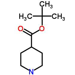 2-Methyl-2-propanyl 4-piperidinecarboxylate Structure