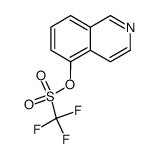 5-(trifluoromethylsulfonyloxy)-isoquinoline Structure