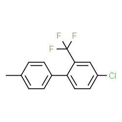 4-Chloro-4'-methyl-2-(trifluoromethyl)-1,1'-biphenyl结构式