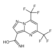 5,7-bis(trifluoromethyl)pyrazolo[1,5-a]pyrimidine-3-carboxamide Structure