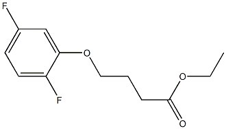 Ethyl 4-(2,5-difluoro-phenoxy)butanoate结构式