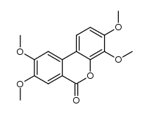 3,4,8,9-tetramethoxy-6H-benzo[c]chromen-6-one结构式