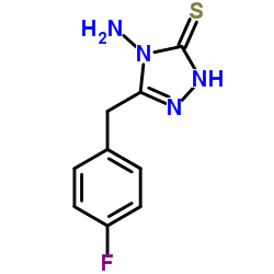 4-Amino-5-(4-fluorobenzyl)-2,4-dihydro-3H-1,2,4-triazole-3-thione结构式