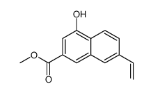 7-乙烯-4-羟基-2-萘羧酸甲酯结构式