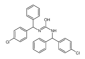 1,3-bis[(4-chlorophenyl)-phenyl-methyl]urea structure