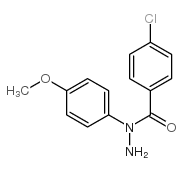 Benzoic acid,4-chloro-, 1-(4-methoxyphenyl)hydrazide Structure