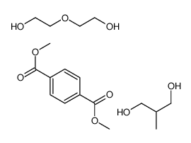 dimethyl benzene-1,4-dicarboxylate,2-(2-hydroxyethoxy)ethanol,2-methylpropane-1,3-diol Structure