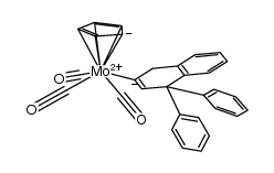 [Mo(η(5)-C5H5)(CO)3(C10H7Ph2)] Structure