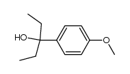 3-(4'-methoxyphenyl)pentan-3-ol structure