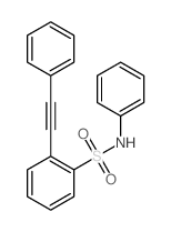 Benzenesulfonamide, N-phenyl-2-(2-phenylethynyl)- structure