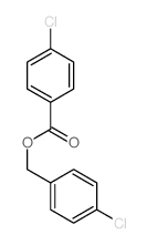 (4-chlorophenyl)methyl 4-chlorobenzoate structure