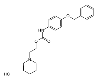 (4-Benzyloxy-phenyl)-carbamic acid 2-piperidin-1-yl-ethyl ester; hydrochloride结构式