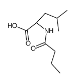 Leucine,N-(1-oxobutyl)- Structure