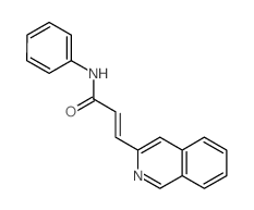 2-Propenamide,3-(3-isoquinolinyl)-N-phenyl- Structure