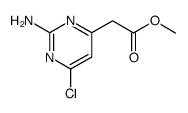 methyl (2-amino-6-chloro-4-pyrimidinyl)acetate结构式