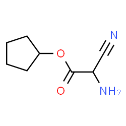 Acetic acid, aminocyano-, cyclopentyl ester (9CI)结构式