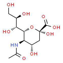 N-acetyl-a-Neuraminic acid Structure