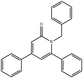 1-Benzyl-4,6-diphenyl-1,2-dihydropyridin-2-one结构式