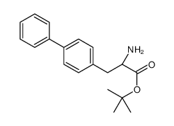 4,4'-BIPHENYLALANINE-1,1-DIMETHYL ETHYL ESTER Structure