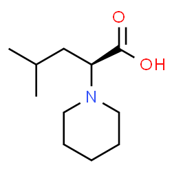 (S)-4-METHYL-2-(PIPERIDIN-1-YL)PENTANOIC ACID Structure