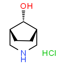 (1R,5S,8r)-3-azabicyclo[3.2.1]octan-8-ol hydrochloride Structure