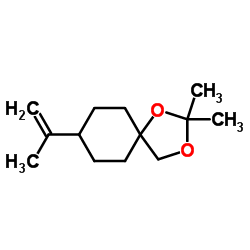 8-Isopropenyl-2,2-dimethyl-1,3-dioxaspiro[4.5]decane结构式