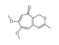 6,7-dimethoxy-3-methyl-1H-cyclohepta[c]pyran-9-one Structure