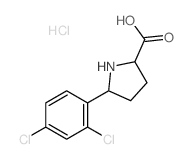 Proline,5-(2,4-dichlorophenyl)-, hydrochloride (7CI,8CI,9CI)结构式