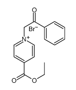 ethyl 1-phenacylpyridin-1-ium-4-carboxylate,bromide结构式