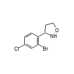 3-(2-溴-4-氯苯基)异噁唑烷结构式