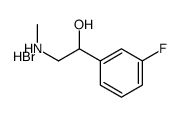 [2-(3-fluorophenyl)-2-hydroxyethyl]-methylazanium,bromide Structure