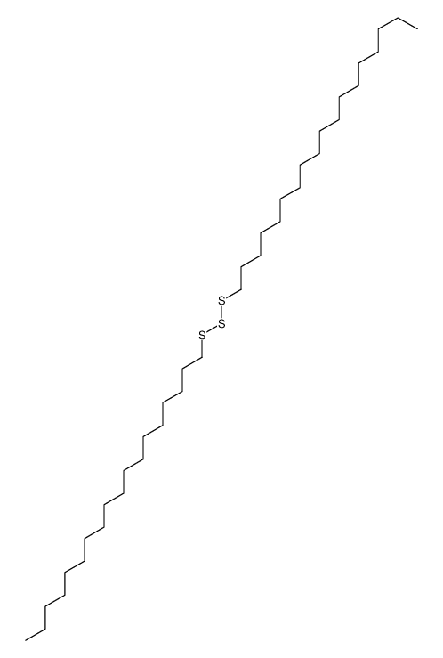 1-(octadecyltrisulfanyl)octadecane结构式
