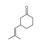 3-(2-Methyl-1-propen-1-yl)cyclohexan-1-one Structure