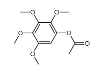 2,3,4,5-Tetramethoxy-acetoxybenzol Structure
