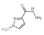 1-甲基-1H-吡唑-3-碳酰肼结构式