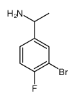 1-(3-Bromo-4-fluorophenyl)ethanamine结构式