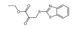 ethyl 3-(1,3-benzothiazol-2-ylsulfanyl)-2-oxopropanoate结构式