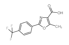 4-Carboxy-5-methyl-2-[4-(trifluoromethyl)phenyl]-1,3-oxazole结构式