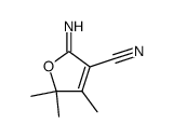 3-Furancarbonitrile,2,5-dihydro-2-imino-4,5,5-trimethyl-(9CI)结构式