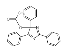 (2,4,5-triphenylimidazol-4-yl) acetate Structure