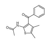 N-(3-benzoyl-4,5-dimethyl-thiophen-2-yl)acetamide Structure