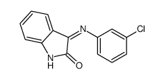 3-(3-chloroanilino)indol-2-one结构式