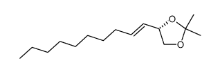 (4S)-dec-1-enyl-2,2-dimethyl[1,3]dioxolane Structure