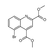 dimethyl 5-bromoquinoline-2,4-dicarboxylate Structure