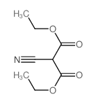 Propanedioic acid,2-cyano-, 1,3-diethyl ester结构式